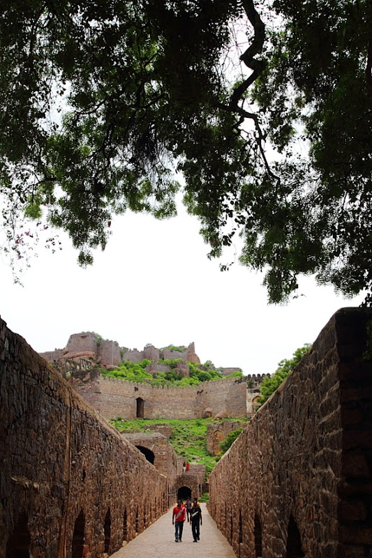 Fortified Pathway inside Golconda Fort, Hyderabad