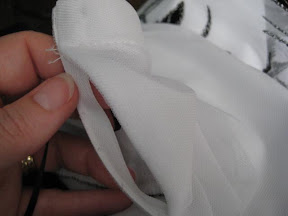 fraying bra strap