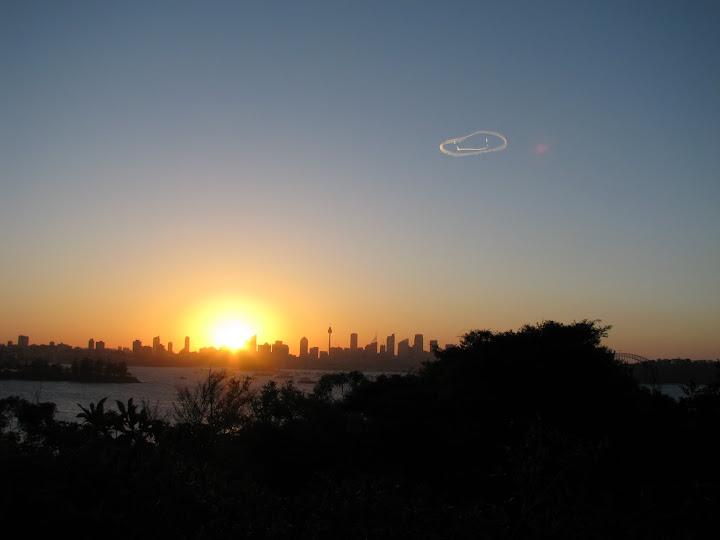 Couchant du 31 d&eacute;cembre sur Sydney