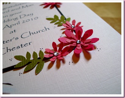 Close Up Wedding card