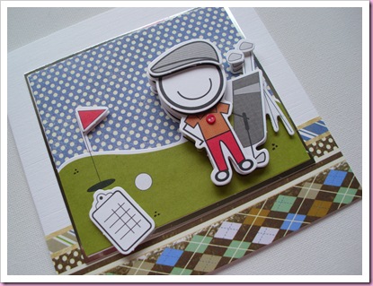 Smirk Golfer card Smirk Golfer card