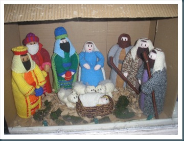 knitted nativity