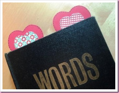 Heart Book markers Heart Book markers