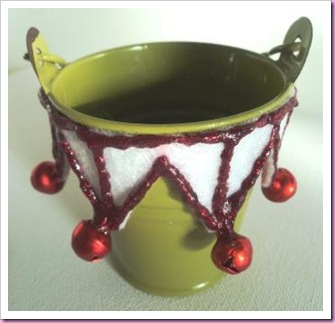 Enamel Bucket Tea Light Holder