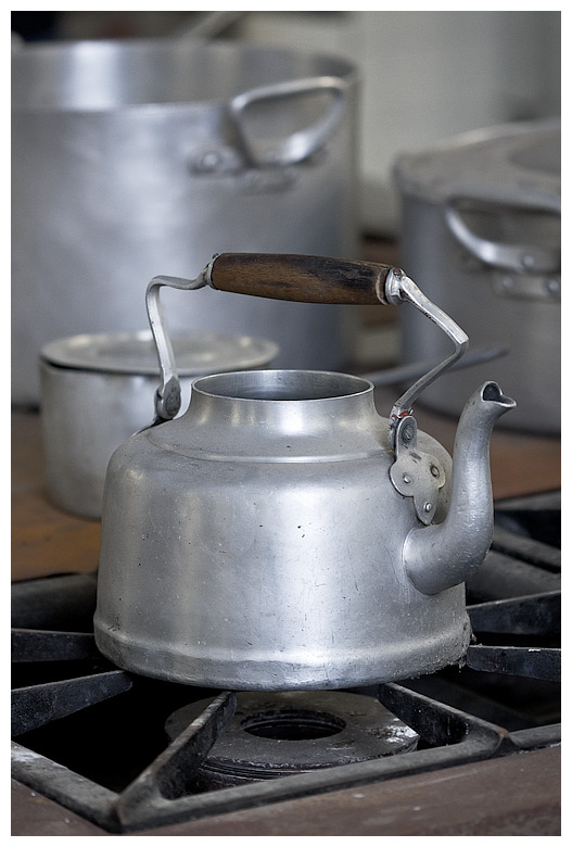 Tetera. Antiguas cocinas de la Universidad Laboral