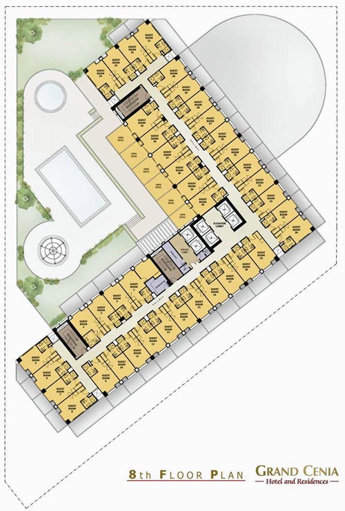 Grand Cenia Condotel and Residences 8th Floor Plan