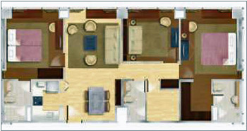 Grand Cenia 3 Bedroom Unit Floor Plan