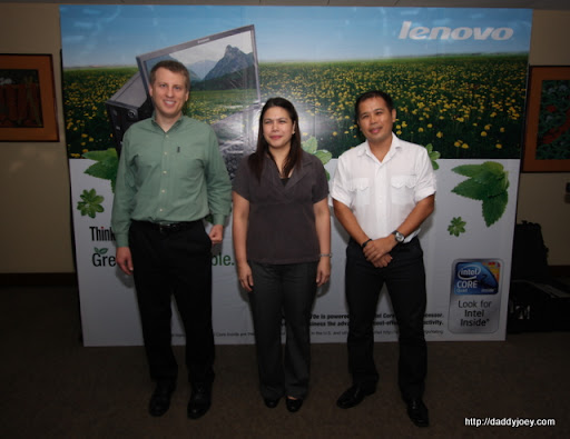 Lenovos Marketing Manager with Matthew Kohut and Randy Kanapi of Intel Phils Lenovos Marketing Manager with Matthew Kohut and Randy Kanapi of Intel Phils