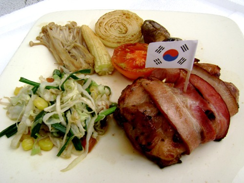 ไก่พันเบคอน - ปังเย็น
