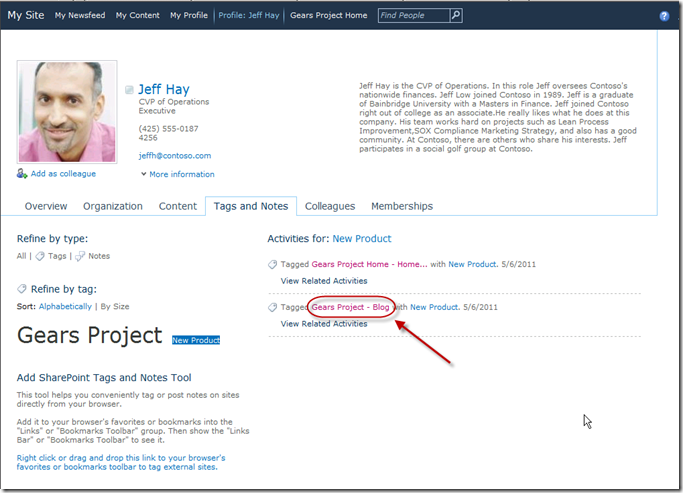 SharePoint 2010 Tags and Notes on My Site - Jeff H SharePoint 2010 Tags and Notes on My Site - Jeff H