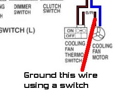 SmartMoto Manual Radiator Fan Override Switch For Suzuki DL/SV/TL Models