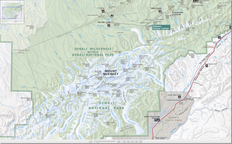 Denali National Park and Preserve Map Denali National Park and Preserve Map