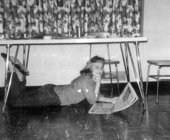 Karen the college girl, BYU, 1957