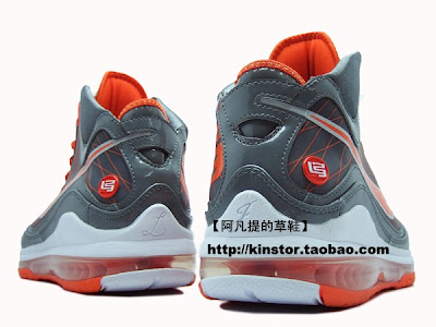 Another Look at the Max LeBron VII 393320 003 in Grey/Orange nike air max lebron 7 gr grey white orange 1 14 Another Look at the Max LeBron VII 393320 003 in Grey/Orange