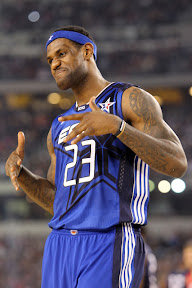 lebron james nba 100214 all star dallas 21 2010 NBA All Star: D Wade and LeBron lead EAST in Front of 108k