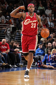 lebron james nba 100312 cle at phi 27 What we do in life echoes in eternity   LeBrons new Tattoo