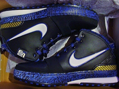 Upcoming Black White Royal Maize Nike Zoom LeBron VI nike zoom lebron 6 gr black blue maize 1 01 Upcoming Black White Royal Maize Nike Zoom LeBron VI