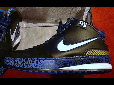 Upcoming Black White Royal Maize Nike Zoom LeBron VI nike zoom lebron 6 gr black blue maize 1 06 Upcoming Black White Royal Maize Nike Zoom LeBron VI