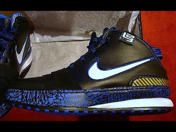 Upcoming BlackWhiteRoyalMaize Nike Zoom LeBron VI
