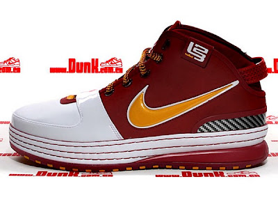 nike zoom lebron 6 pe hardwood classic 4 01 Upcoming HOH Exclusive   Hardwood Classic Red Six