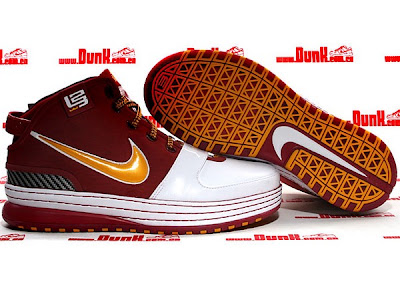 nike zoom lebron 6 pe hardwood classic 4 02 Upcoming HOH Exclusive   Hardwood Classic Red Six