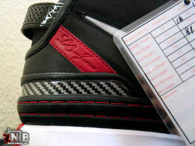 nike zoom lebron 6 gr black white red 17 06 Another LeBron Six Sample   Look And See Black White Red