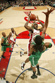 lebron james nba 090412 cle vs bos 14 39 1 For Cavs as They Overpower Boston. Bron Rocks the Miami aka Easter Six.