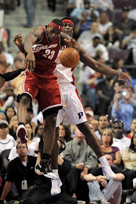 James Near Triple Double Helps Push Pistons to Brink of Elimination lebron james nba 090424 cle at det 03 game 3 James Near Triple Double Helps Push Pistons to Brink of Elimination
