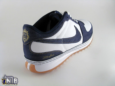 Nike Zoom LeBron VI Low White / Navy / Light Brown Denim lebron6 low navy denim 05 web Nike Zoom LeBron VI Low White / Navy / Light Brown Denim