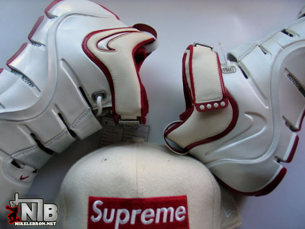 Zoom LeBron IV WhiteVarsity Red Look See Sample From Pou Chen