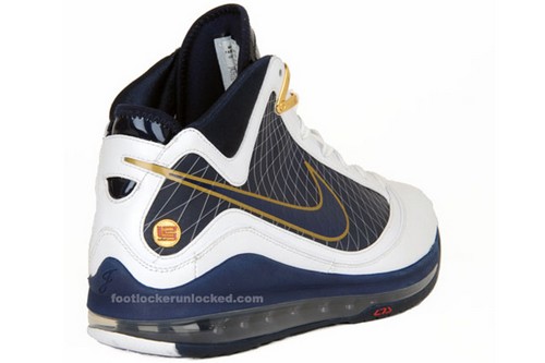 Upcoming White  Navy LeBron VII New Release Date New Version