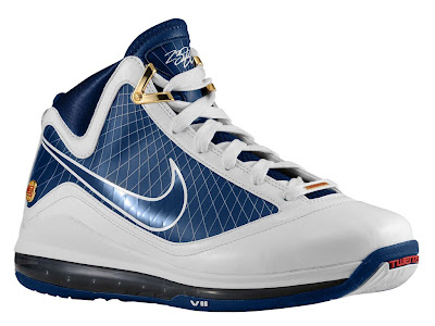 nike air max lebron 7 gr white navy 0 02 Release Reminder: Nike Air Max LeBron VII White/Midnight Navy