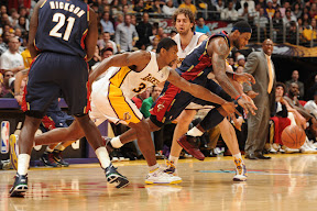 lebron james nba 091225 cle at lal 16 LeBron, Cavs Shine in Rout of Kobe, Lakers. LBJ Debuts the Xmas VII.
