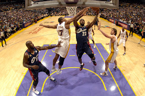 lebron james nba 091225 cle at lal 19 LeBron, Cavs Shine in Rout of Kobe, Lakers. LBJ Debuts the Xmas VII.