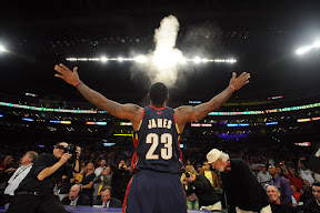lebron james nba 091225 cle at lal 26 LeBron, Cavs Shine in Rout of Kobe, Lakers. LBJ Debuts the Xmas VII.