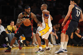 lebron james nba 091225 cle at lal 37 LeBron, Cavs Shine in Rout of Kobe, Lakers. LBJ Debuts the Xmas VII.