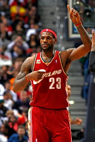 lebron james nba 091229 cle at atl 11 King James Debuts Black/White/Gold LBJ7 as Cavs Sink Hawks