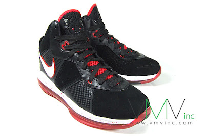 Nike Air Max LeBron VIII (8) GS Black/White/Red First Look nike air max lebron 8 ss black white red 1 02 Nike Air Max LeBron VIII (8) GS Black/White/Red First Look