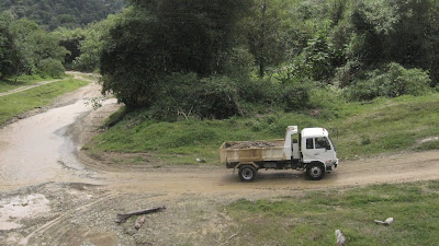 illegal mining underway 