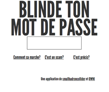 blinde ton mot de passe blinde ton mot de passe