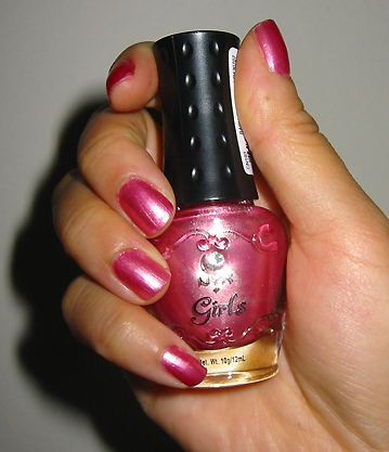 Pink Nail Polish. Got to try the pink nail