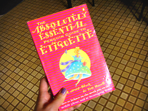etiquette book