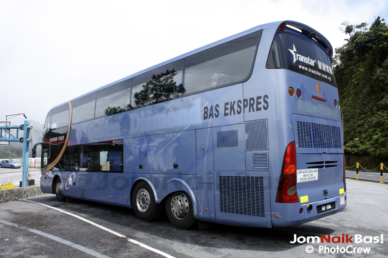 Noticed that the Golden Diamond titles were stripped. AGP2666 served as a back-up bus for Transtar Express.