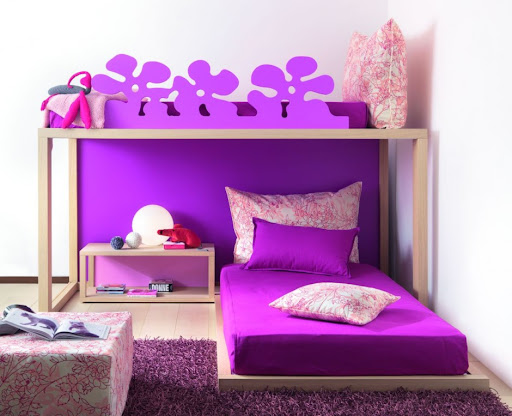 Image for Girly Purple Children Bedrooms Set Design