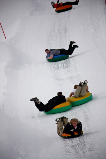 Seamlessweb Team outing at Soldier hollow tubing