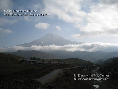 Good morning Damavand, early morning view from Polour Location: Haraz Road near Polour Village Photo by A. Soltani