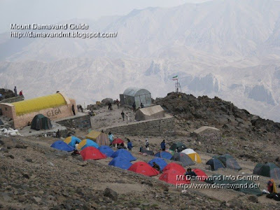 Accommodation in Mt Damavand south route Camp3 Bargah Sevom Tent 