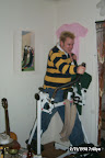 aaron workin out in dentin, look at him go.JPG