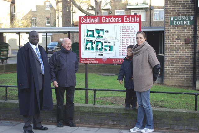 Vassall Action Team at the Caldwell Gardens Estate, Lambeth SW9