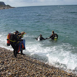 Alan and Caz in with Mia and Denise following.